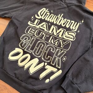 Strawberry Brand Black Hoodie
